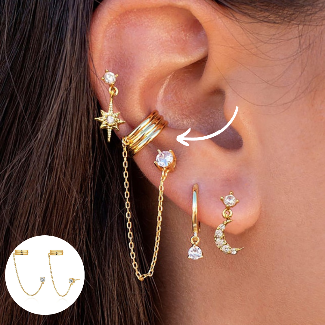 Oorbellen Set Boho Stijl Amira Zilver