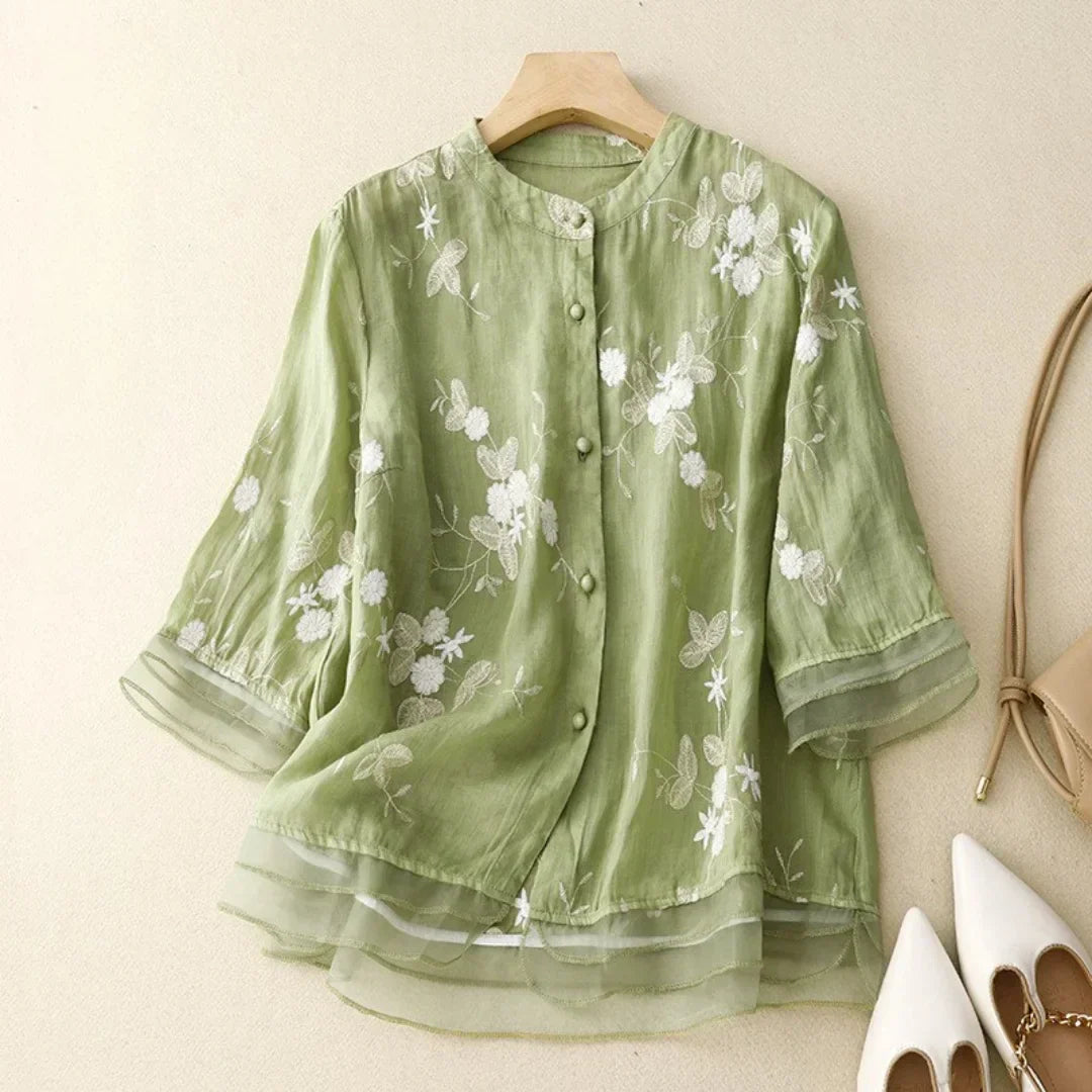 Dames Blouse Transparant Vrouwelijk Model