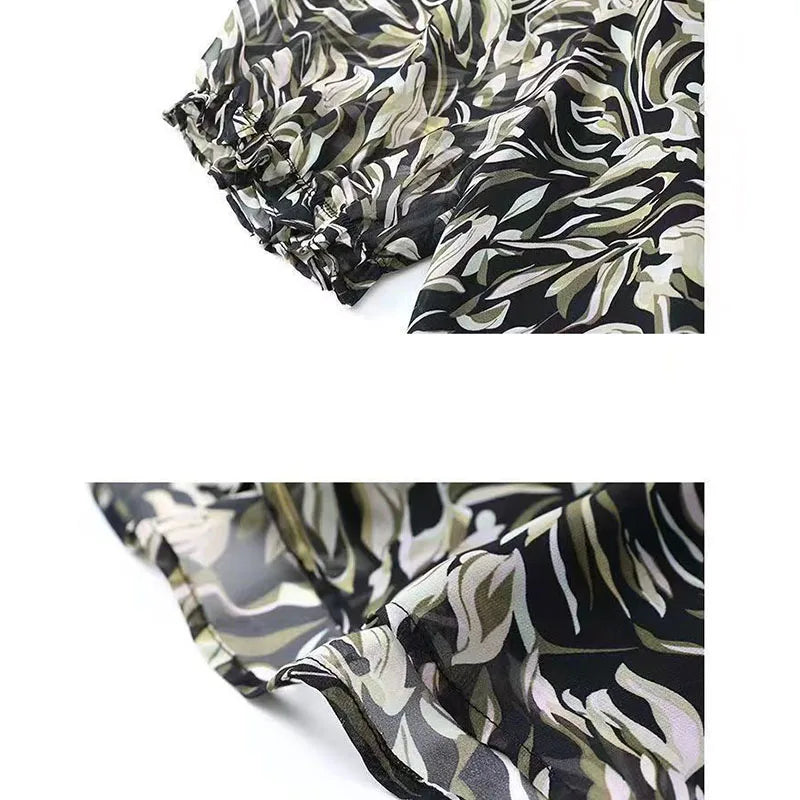 Grote Maat Chiffon Blouse voor de Lente en Zomer