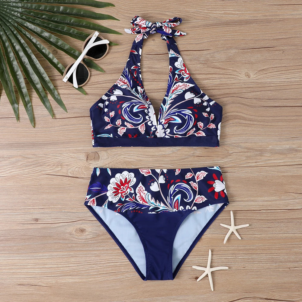 Plus-Size Bikini Retro Stijlvol Badmode
