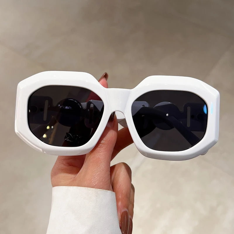 Vierkante Zonnebril Retro Stijl voor Mannen en Vrouwen
