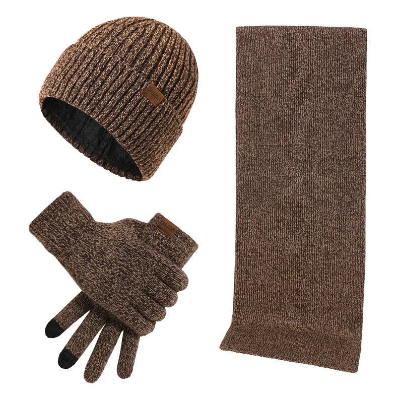 Warme Winterset met Muts, Sjaal en Handschoenen