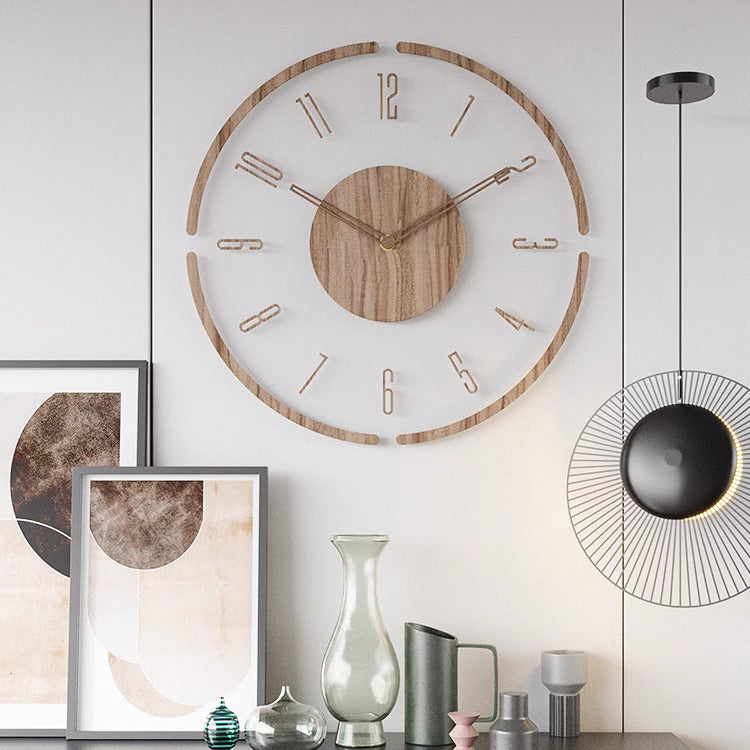 Houten Wandklok Scandinavisch Design Modern