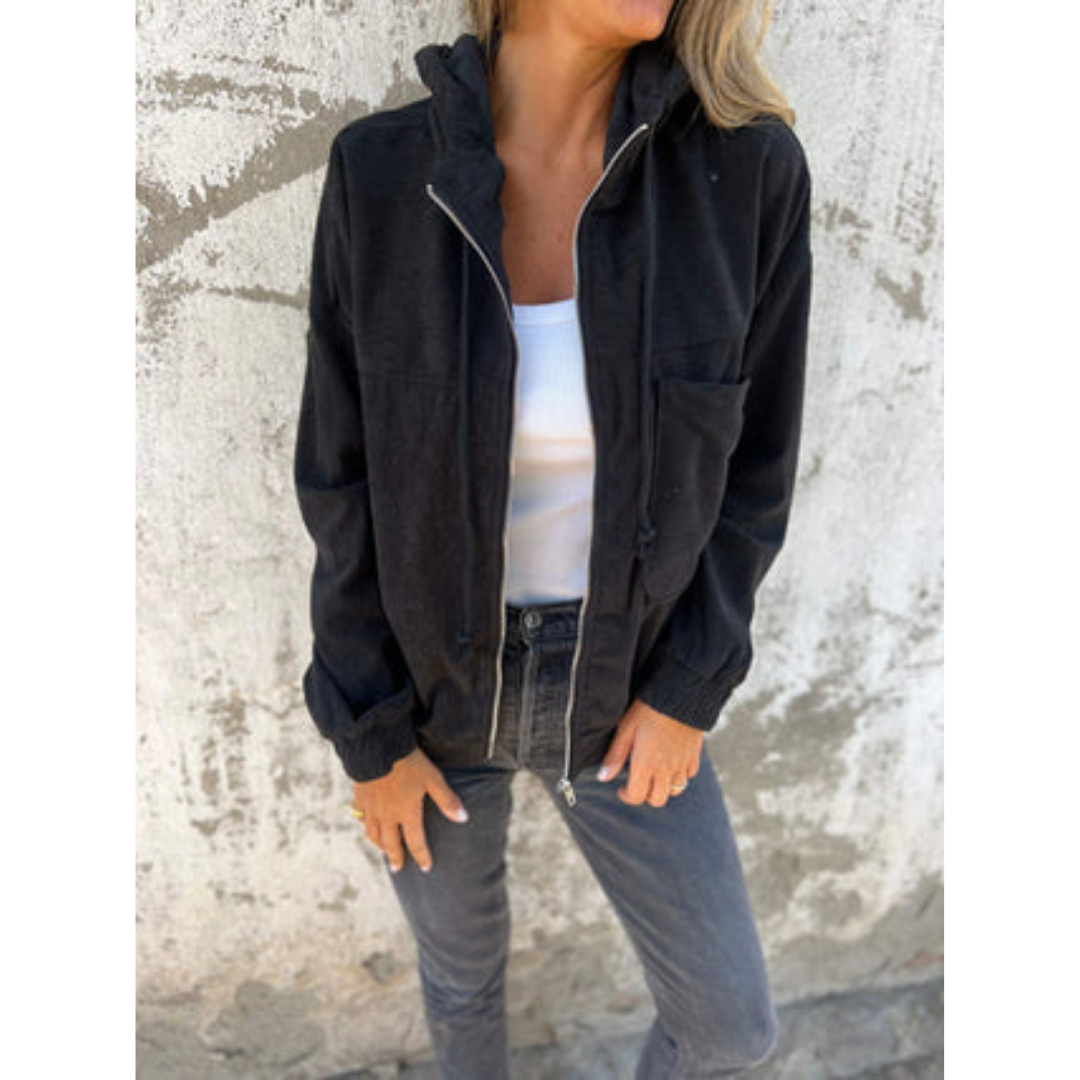 Dames Hoodie Rits Comfortabele Sportieve Trui