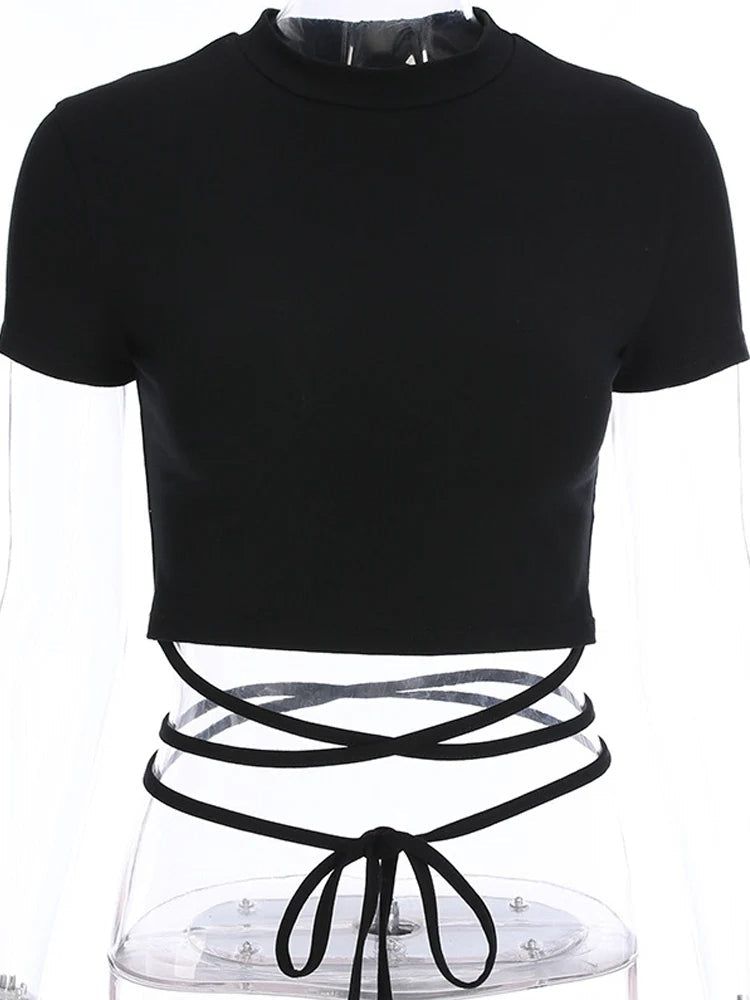 Zwart Croptop Vespera Stijlvol Dame Top