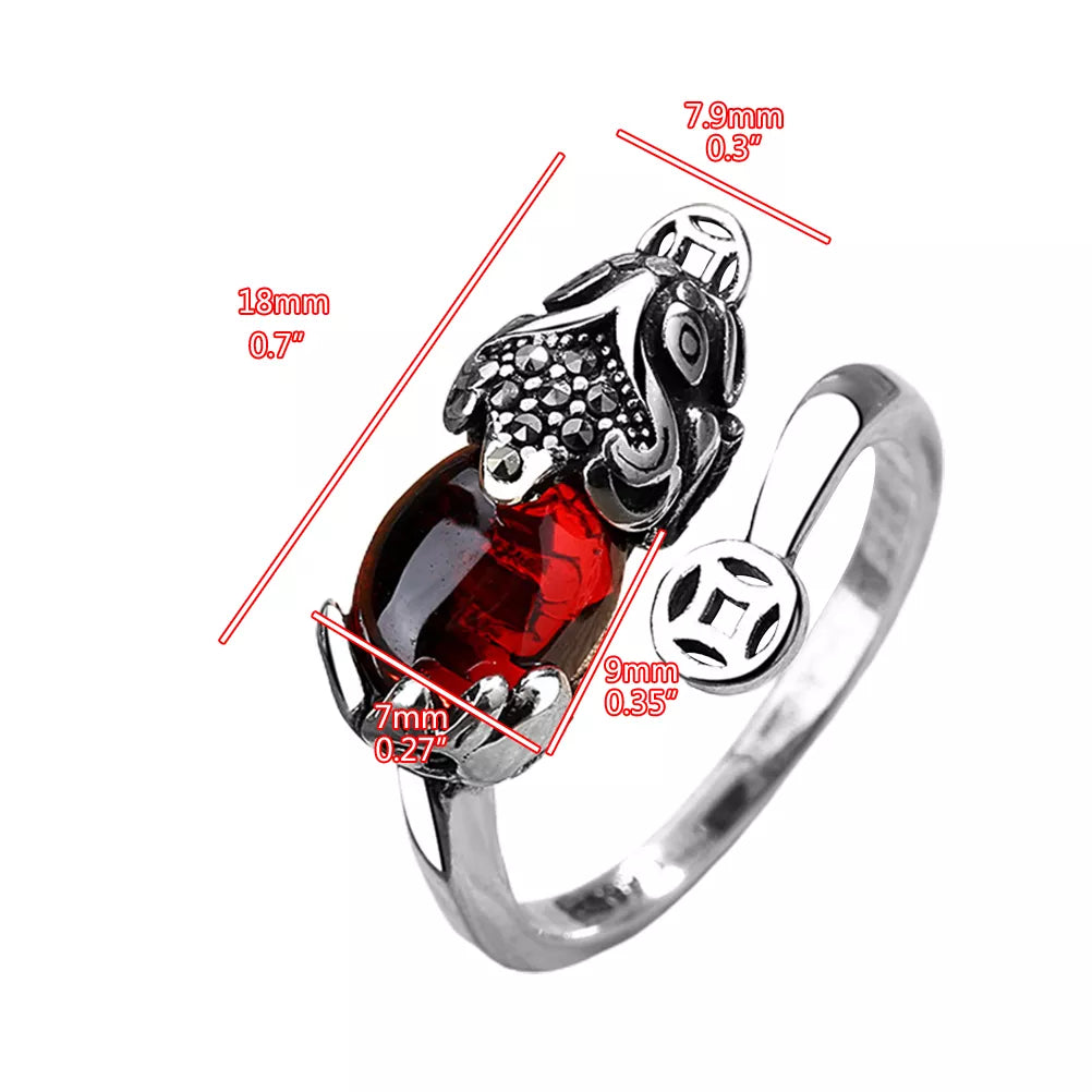 Unieke Pixiu Ring Vintage Design Geluksring