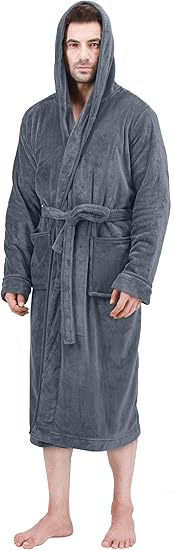 Heren Fleece Badjas Zacht en Warm