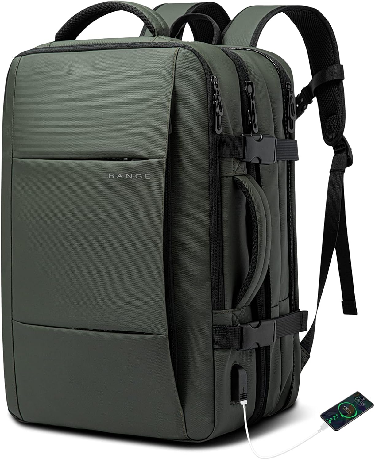 Reisrugzak Waterdicht 26-45L met Laptopvak en Handvat