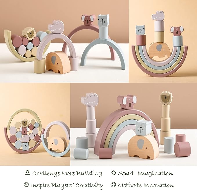 Houten Speelset Montessori voor Kinderen Leer en Speel