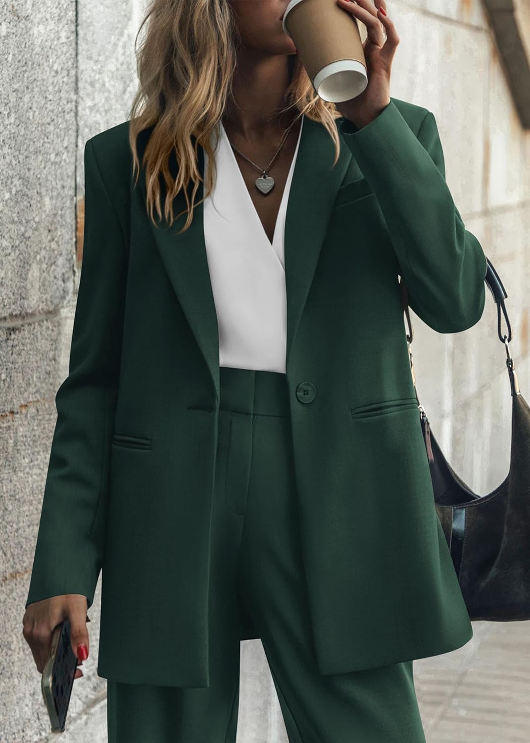 Dames Blazer Set met Broek Pantalon