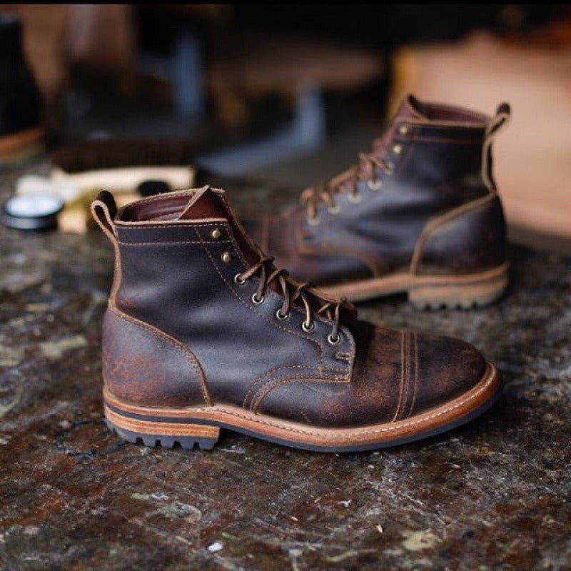 Heren Veterschoenen Enkelhoog met Gripzool