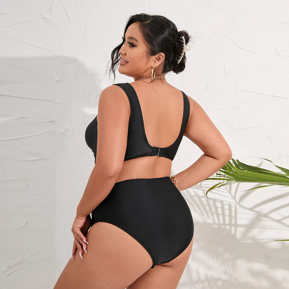 Plus-Size Bikini Midnight Sandy - Flatterende Maat XL