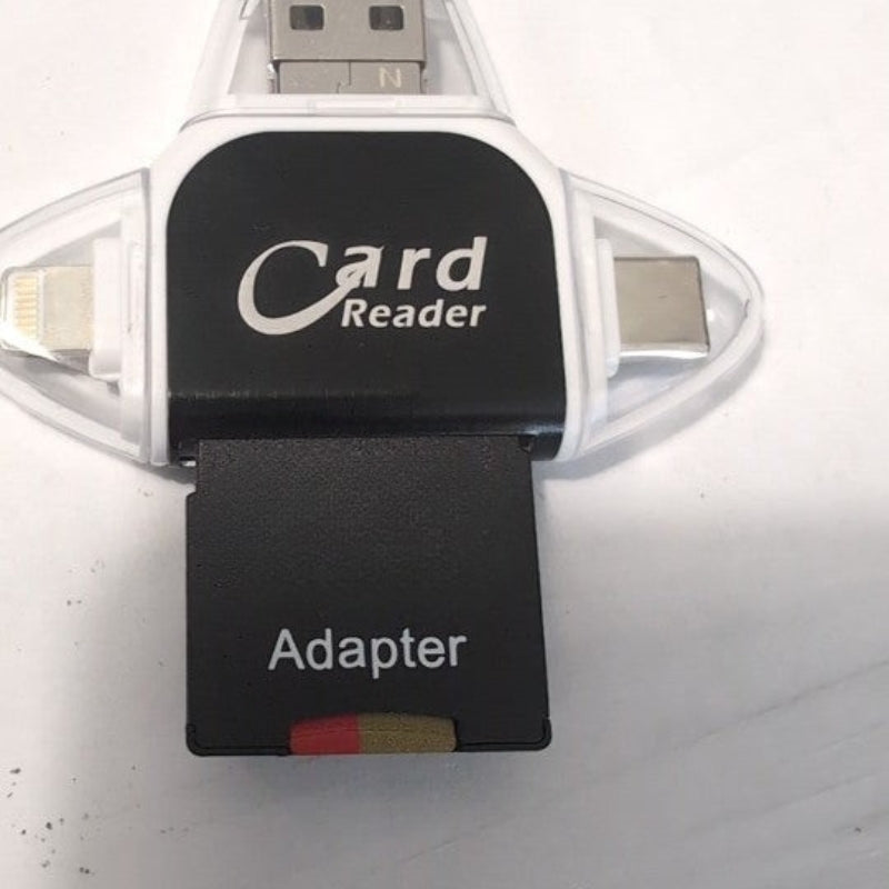 SD Kaartlezer 4-in-1 met TF en USB