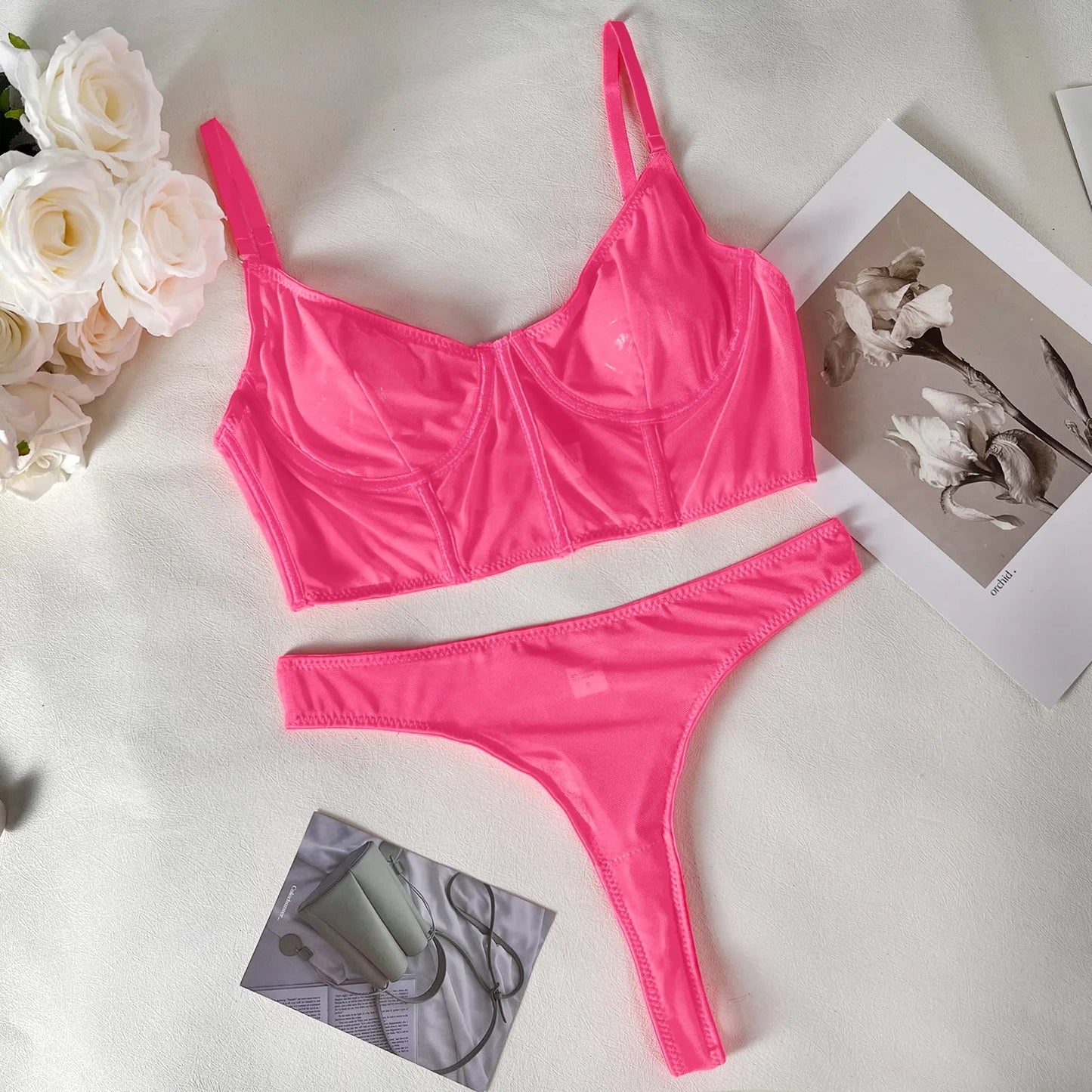 Lingerie Set Tweedelig Sexy Dame