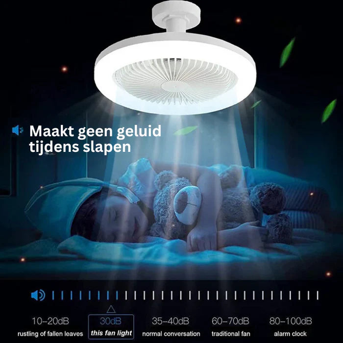 Plafondventilator met LED Licht Modern Design