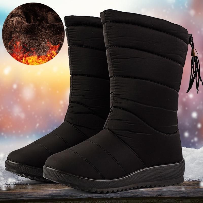 Dameslaarzen Warm en Waterdicht met Antislipzool