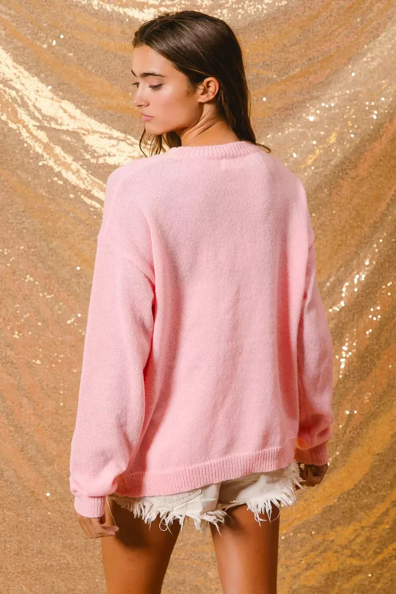 Dames Winter Trui Kerst Crew Neck Sweater