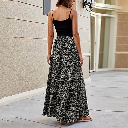 Jurk met Spaghettibandjes Luipaardprint Vrouwenjurk Zomerjurk