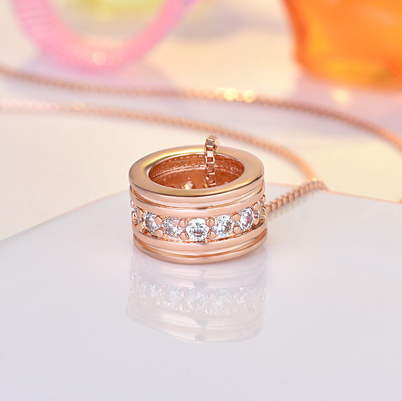Dames Halsketting met Zirkonia Hanger Elegante Sieraden
