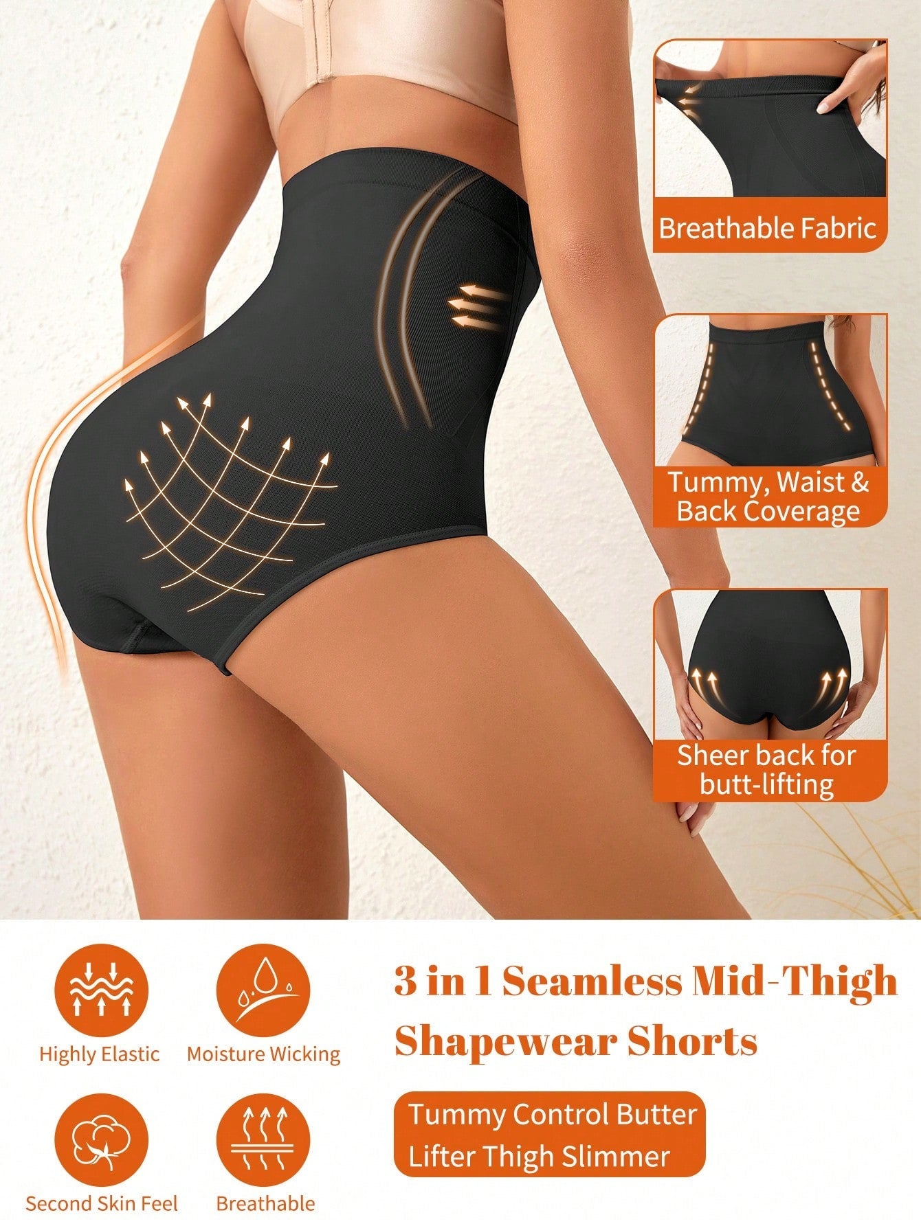 Dames Shapewear Short Hoge Taille Corrigerend