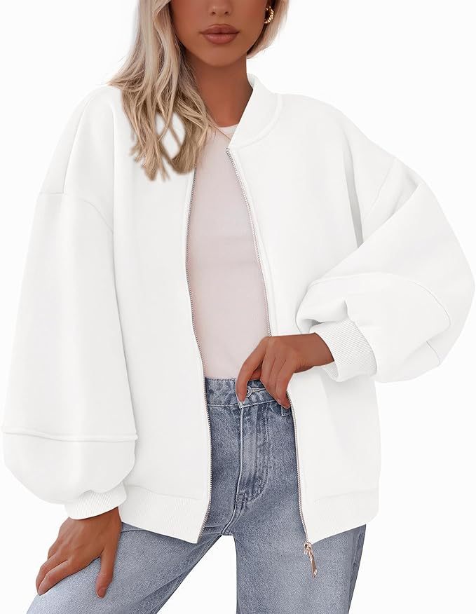 Dames Bomberjack Oversized Sportief met Rits