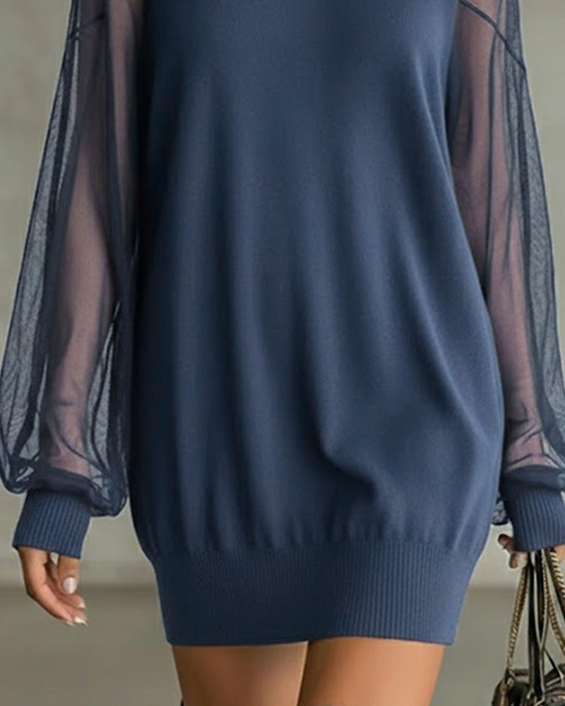 Jurk met Lantaarnmouwen Patchwork Zomerjurk Vrouw
