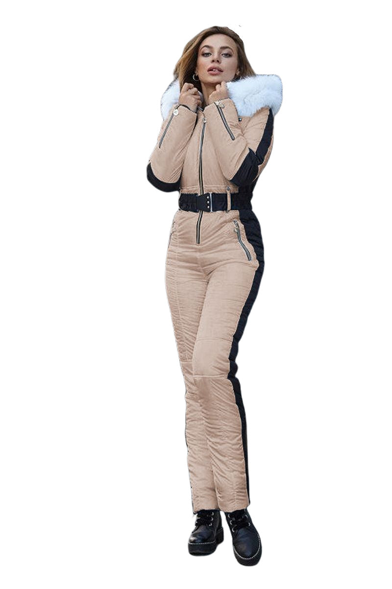 Dames Ski Overall Winddicht en Waterafstotend met Taille