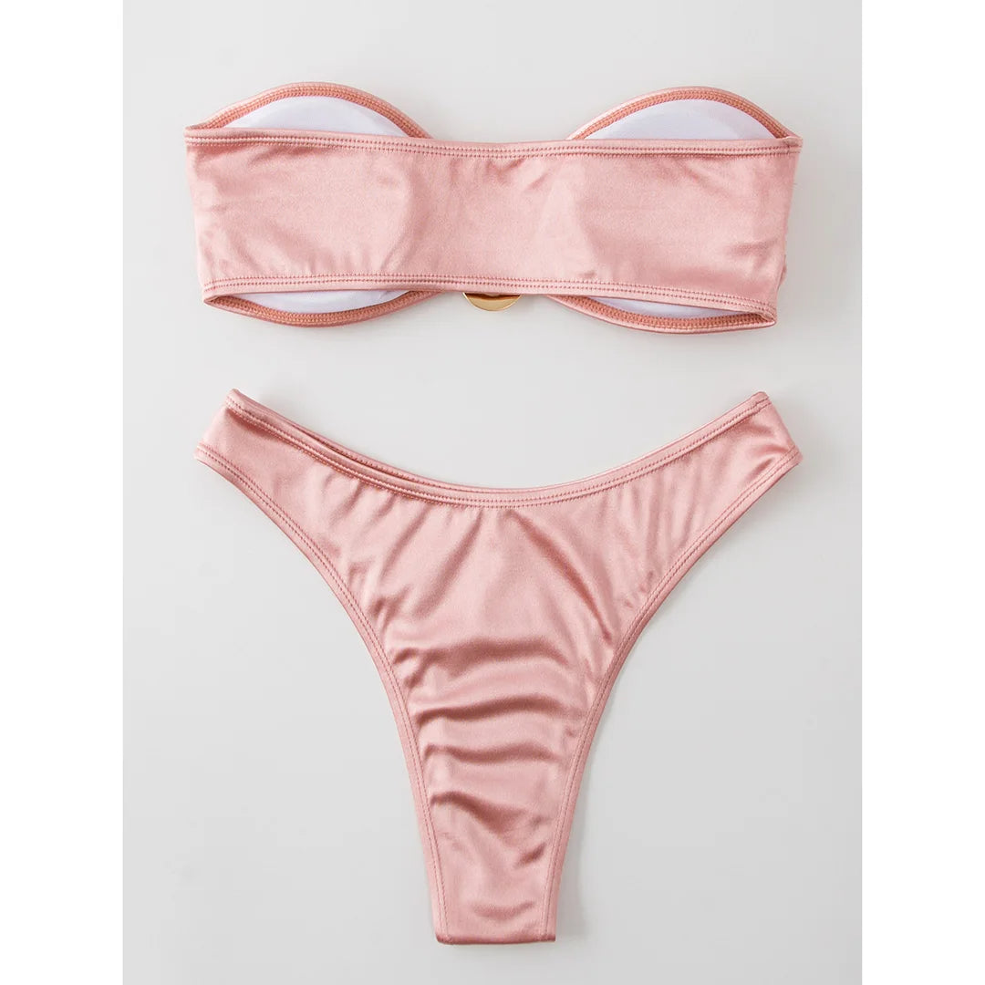 Strapless Bikini Trendy Zomer Badpak voor Vrouw
