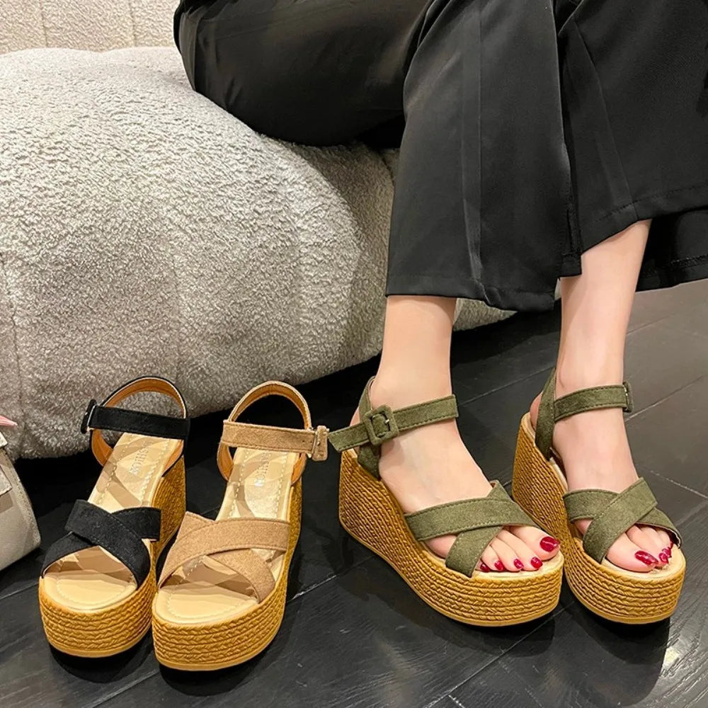 Zomerse Elegante Hoge Hakken Sandalen