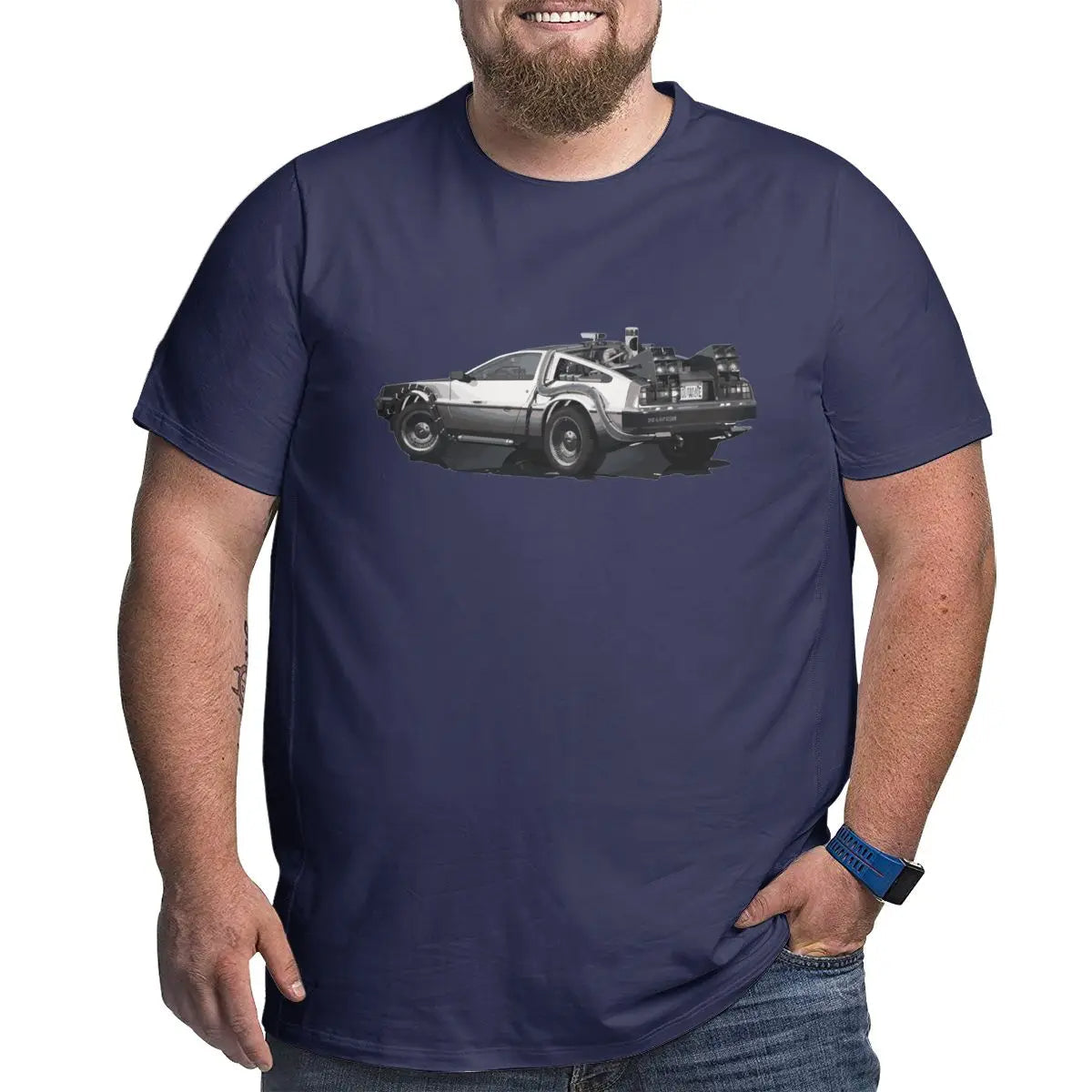 Delorean T-Shirt Back to the Future Klassiek voor Dames en Heren