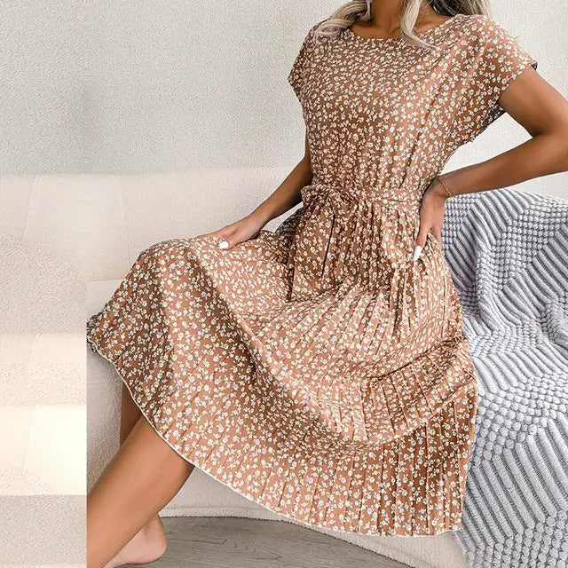 Maxi-Jurk Vrouw Zomer Trendy Katoen