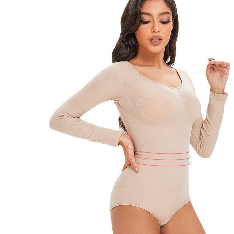 Dames Shapewear Body Lange Mouwen Corrigerend