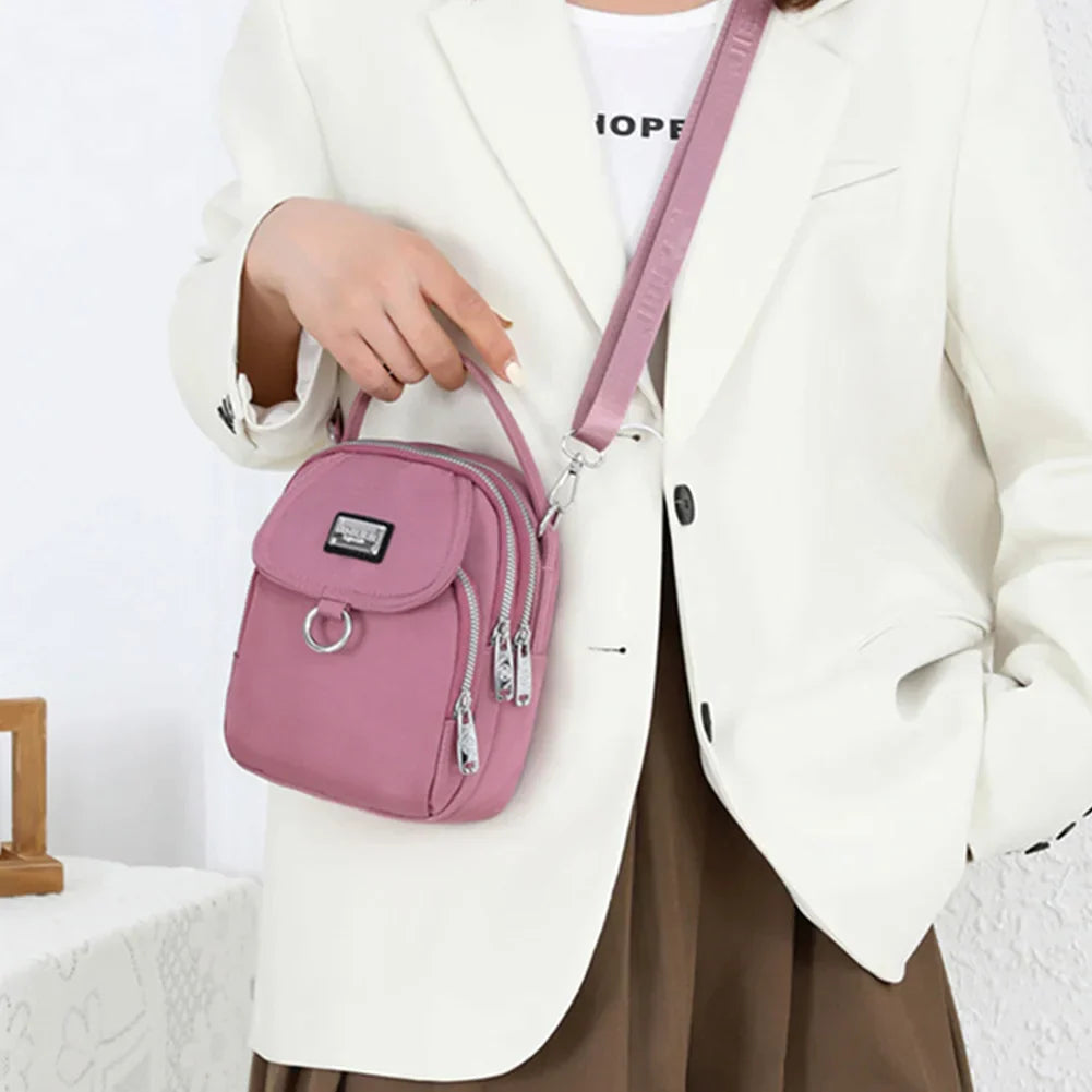 Vrouwelijke Crossbodytas Klein Leer Design