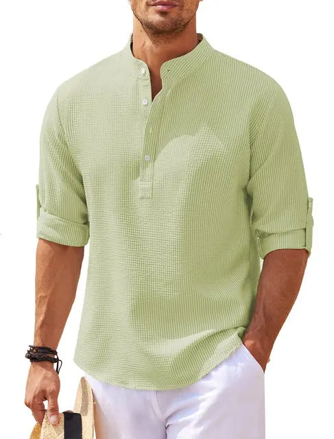 Alessio | Camicia Uomo Cotone-Lino Elegante e Confortevole 6