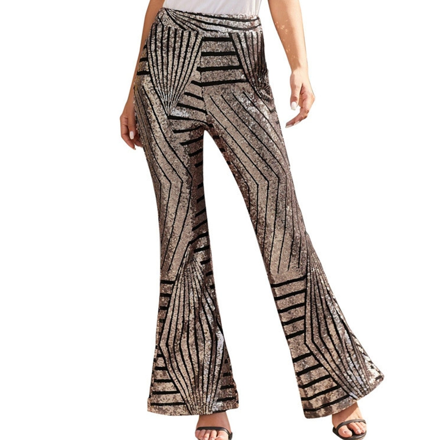 Amelie | Eleganti pantaloni di paillettes