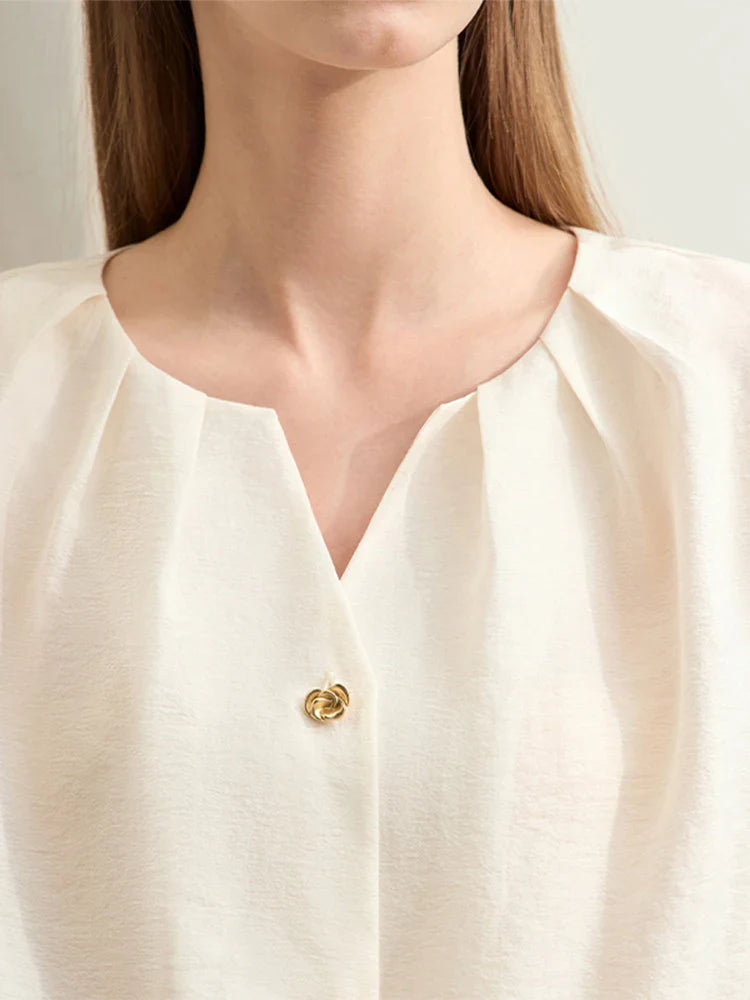 Amii Minimalisme Zomer Blouse