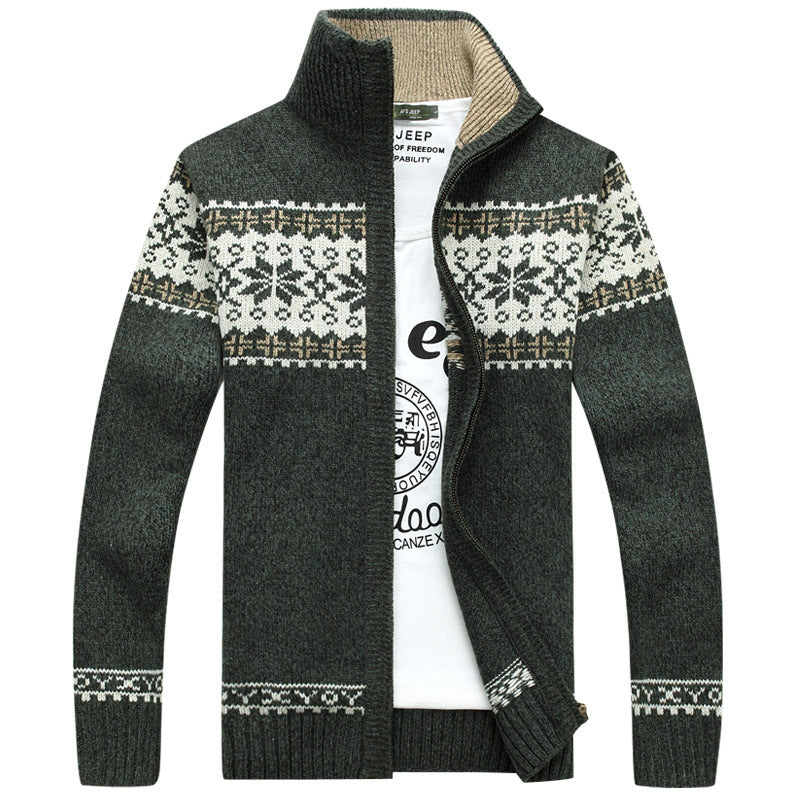 Wollen Herentrui Luxe Sneeuwpatroon Warm en Stijlvol