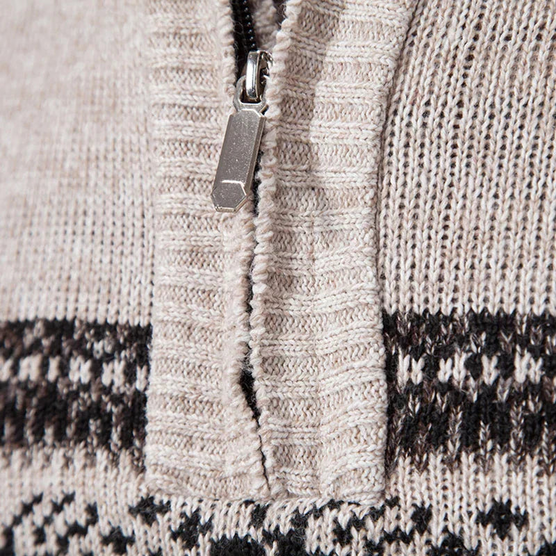 Heren Trui Comfortabel Katoen Casual Halve Rits