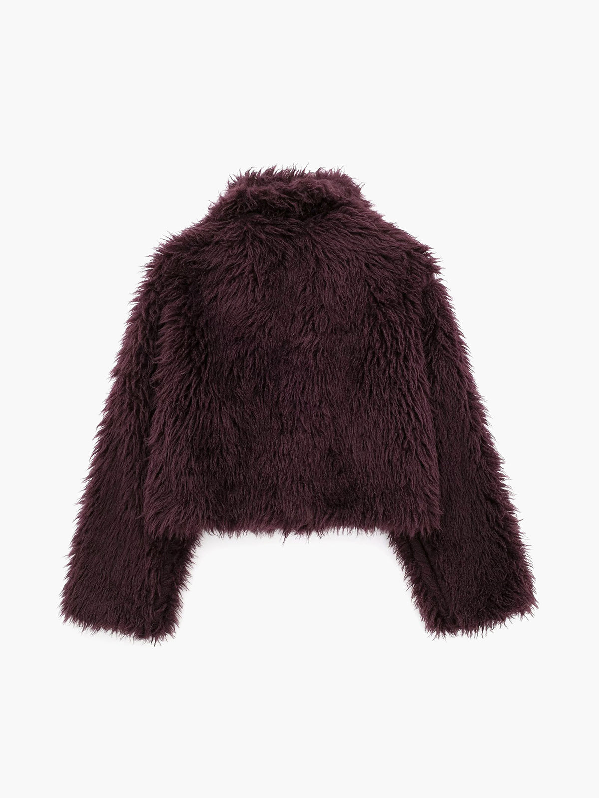 Korte Imitatiebont Jas Pluizig Warm voor Vrouw