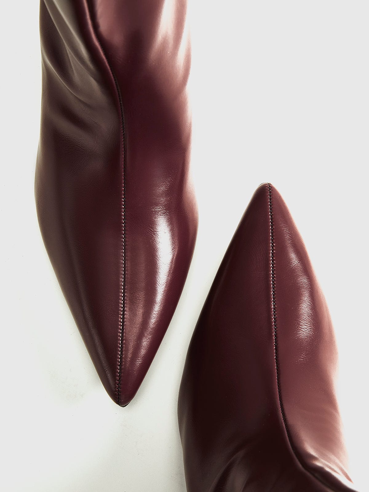 Enkellaarsjes Bordeaux Rood Leer Stijlvol Damesschoenen
