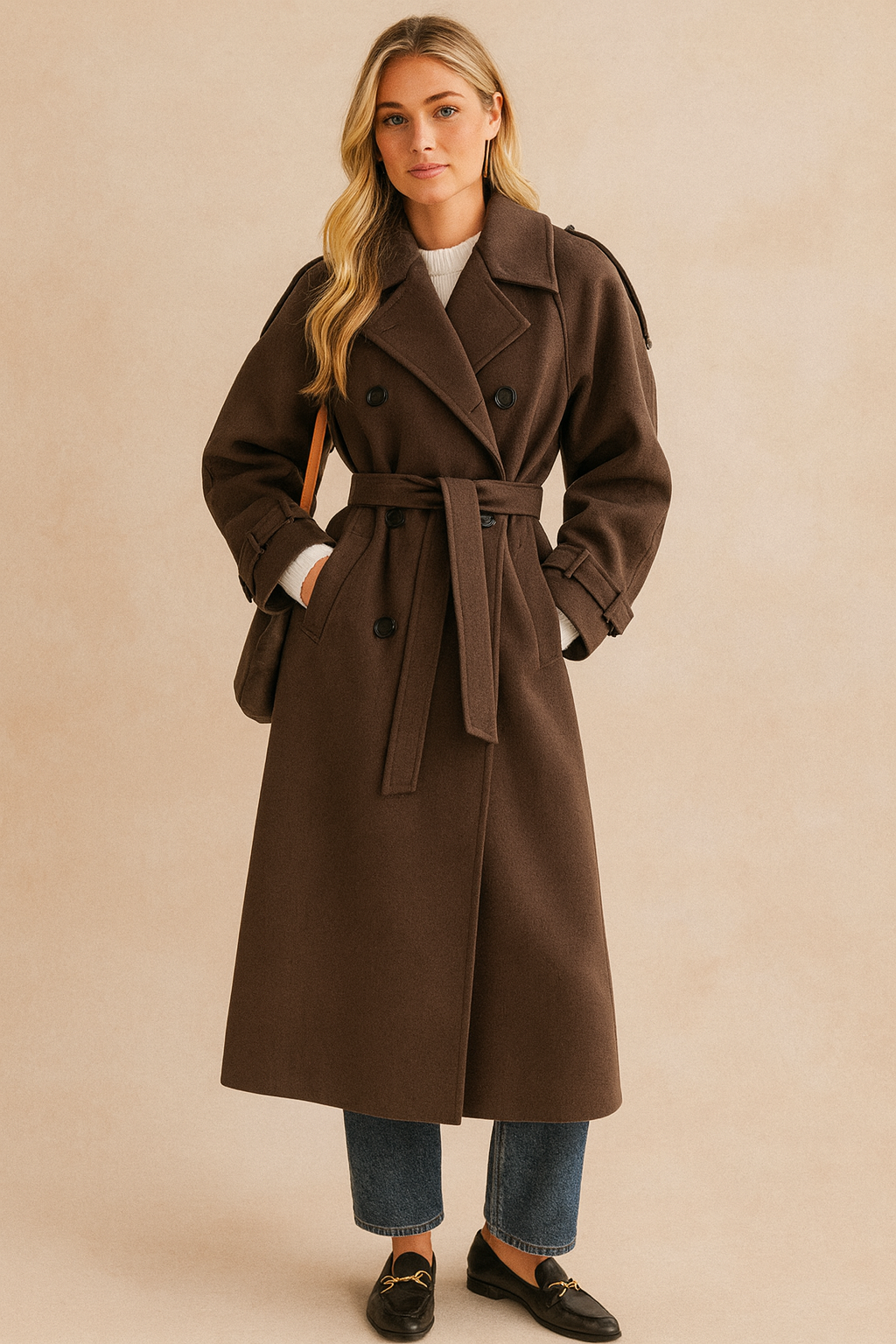 Dames Lange Overjas Trendy Warme Winterjas Boleo