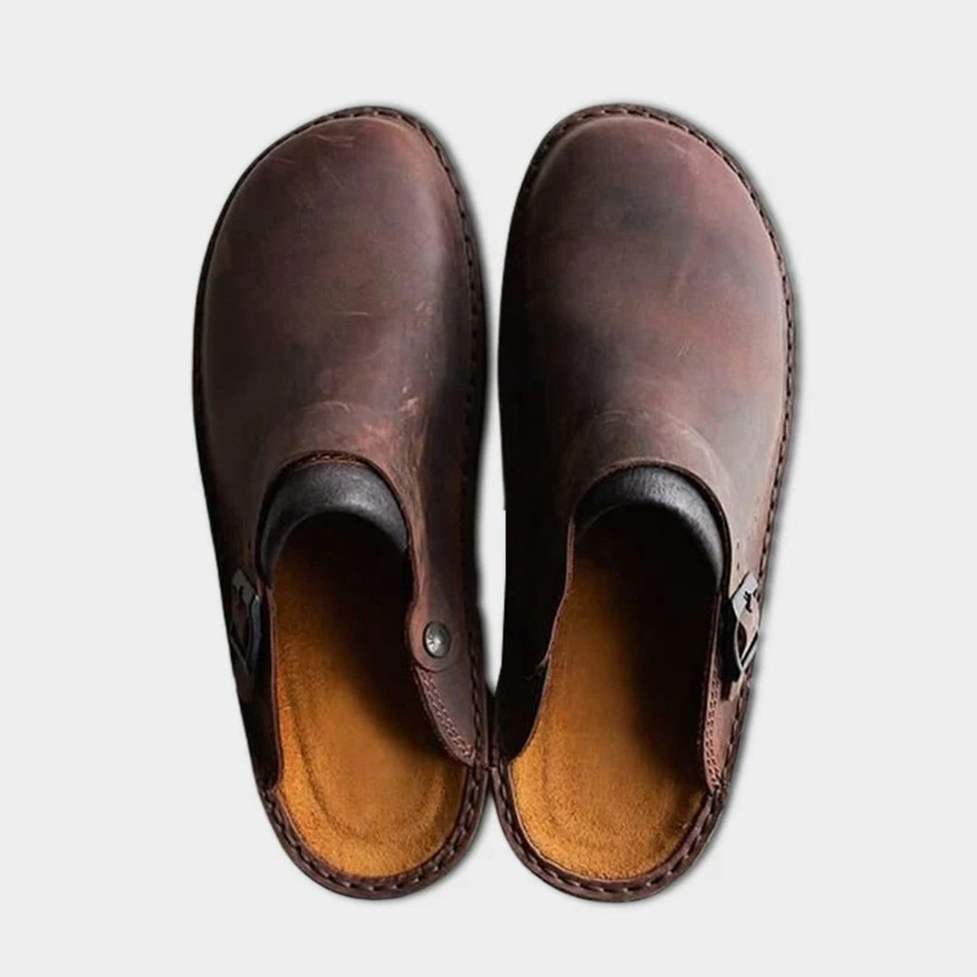 Benno - Hoogwaardige Lederslippers voor Ultiem Comfort