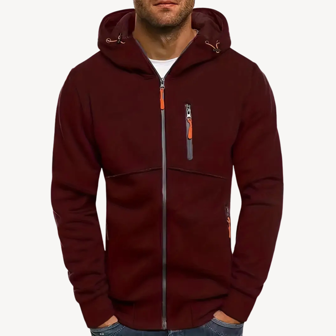 BerlinGlamour | Casual hoodie van katoen en polyester voor heren 4