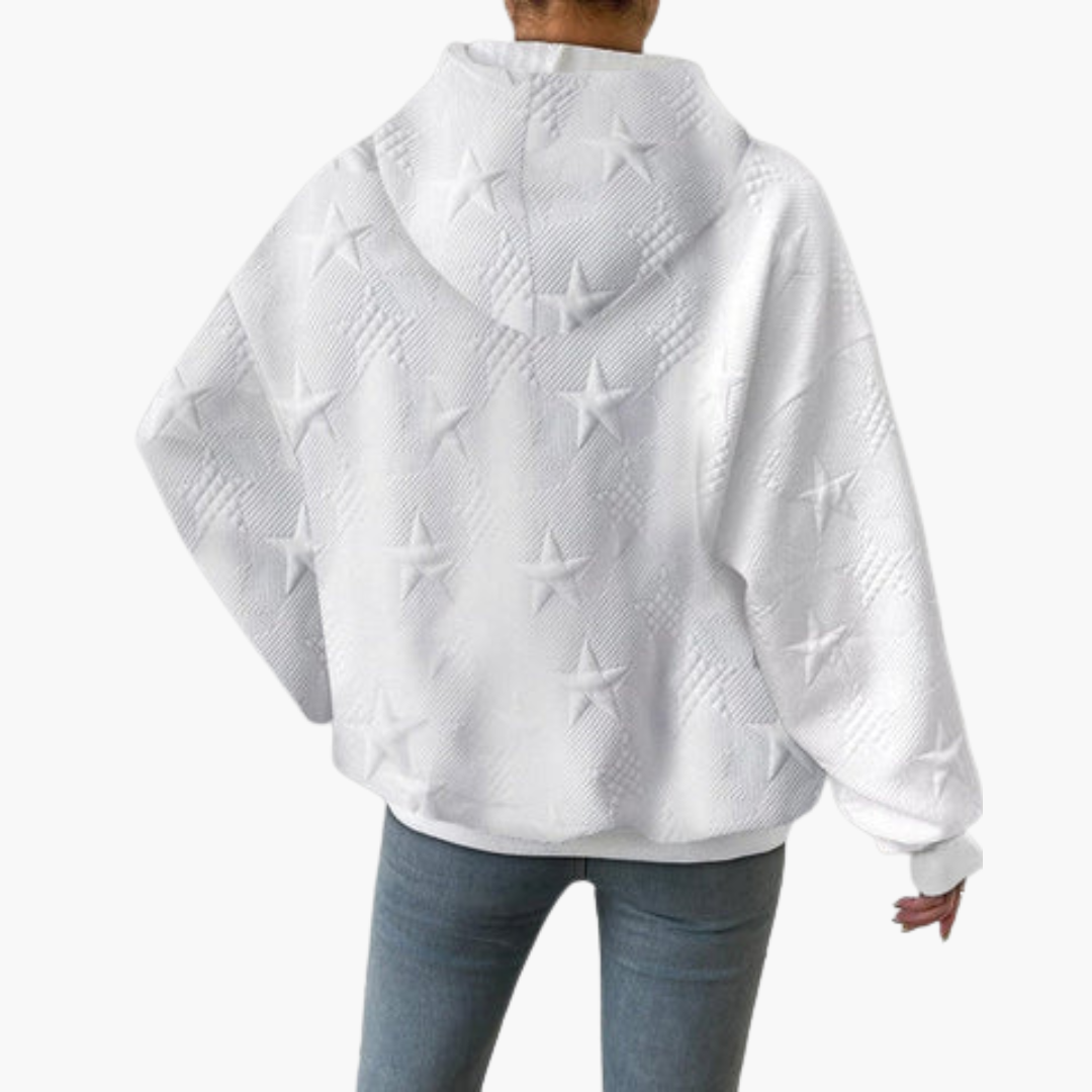 BerlinGlamour | Dames hoodie met capuchon en lange mouwen 2