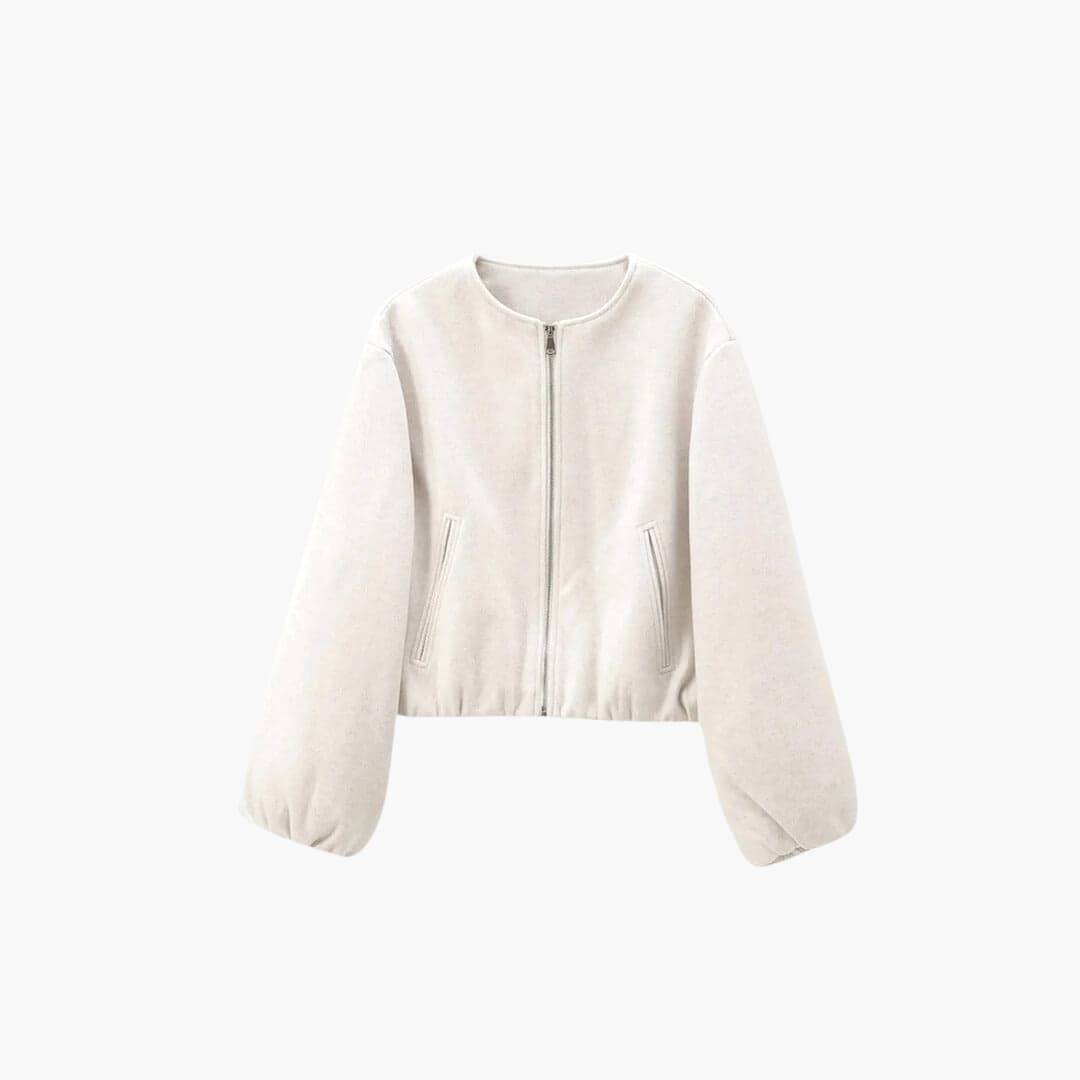 BerlinGlamour | Damesjas met ballonmouwen en korte zoom 7