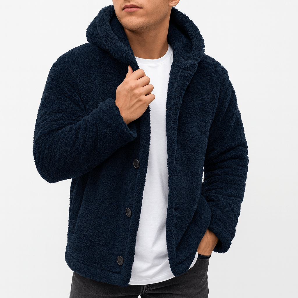 BerlinGlamour | Fleece vest met capuchon 4