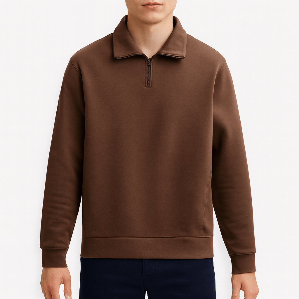 BerlinGlamour | Gebreide trui met halve rits 3