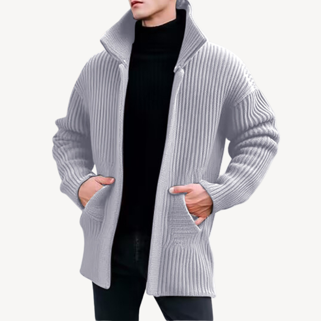 BerlinGlamour | Geribbeld gebreid vest voor heren 3