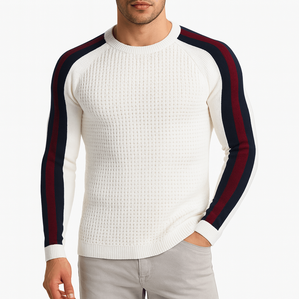 BerlinGlamour | Gestreepte gebreide trui 4