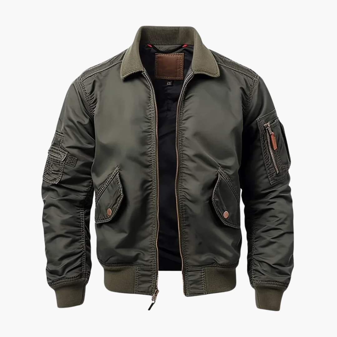 BerlinGlamour | Heren bomberjack met klepzakken 0